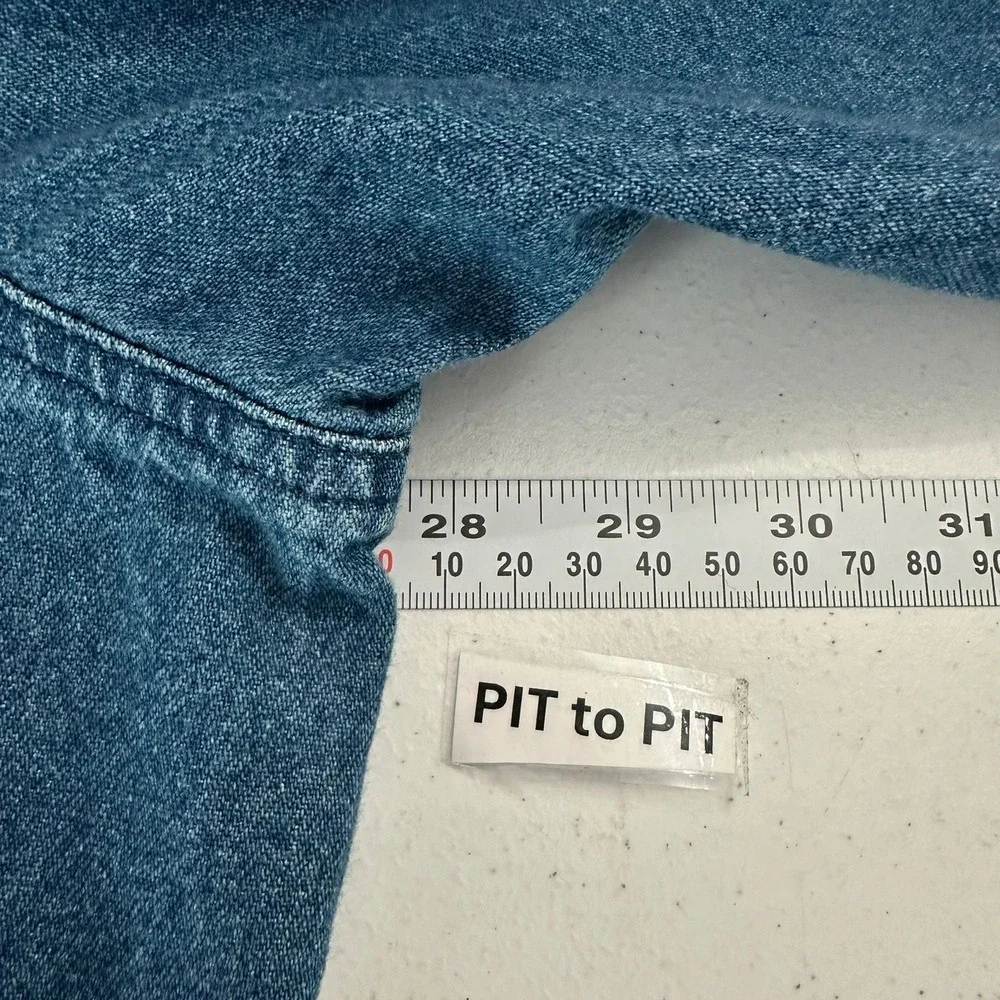 Womens Vintage Cottagecore Denim Jacket Size 4X Embroidered Grandma Patchwork